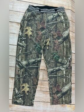 Mens Mossy Oak Camo Pajama Lounge Pants With Pockets Size Large 36-38